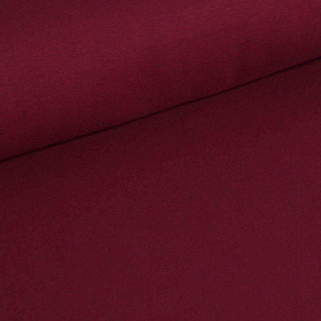 Bündchenware bordeauxviolett – Bio