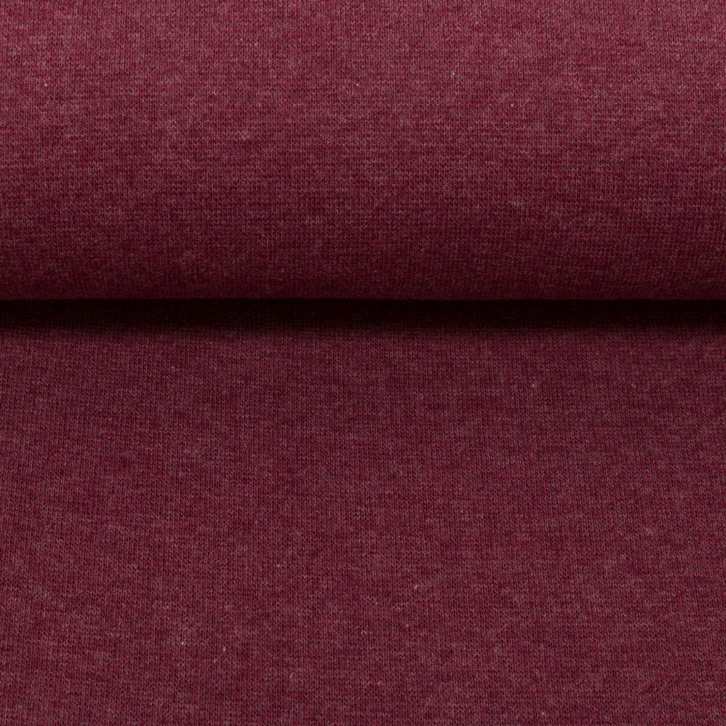 Bündchenware melange bordeaux