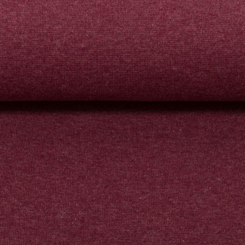 Bündchenware melange bordeaux