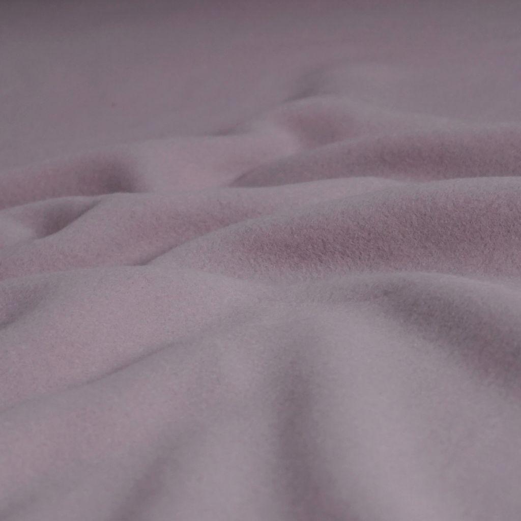Baumwollfleece mauve pastell – Bio