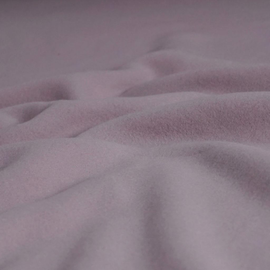 Baumwollfleece mauve pastell - BIO