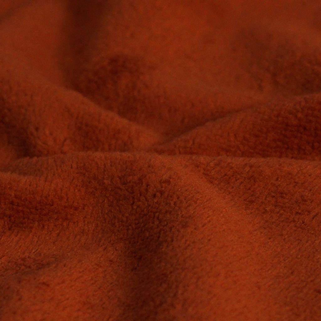 Bambus-Fleece Frottee Doubleface rostbraun