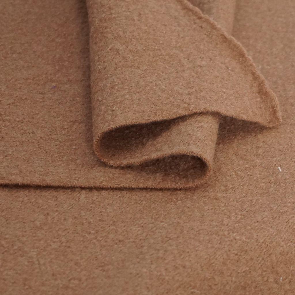 Wollwalk Walkloden aus Schurwolle beige