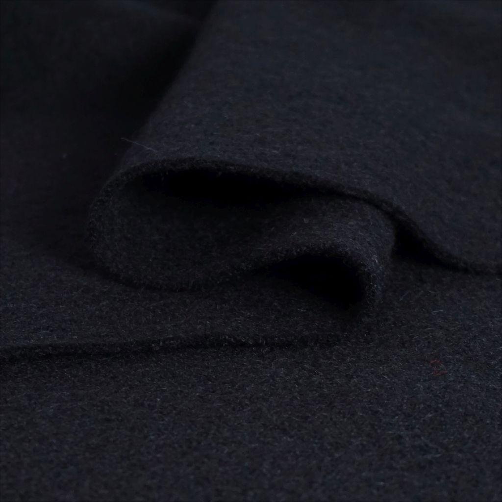 Wollwalk Walkloden aus Schurwolle schwarz