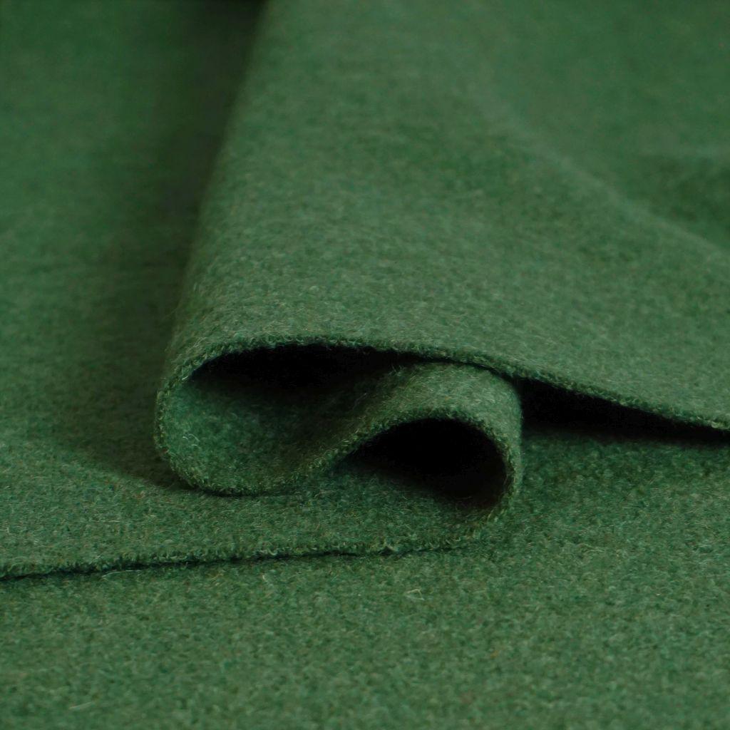 Wollwalk Walkloden aus Schurwolle moosgrün