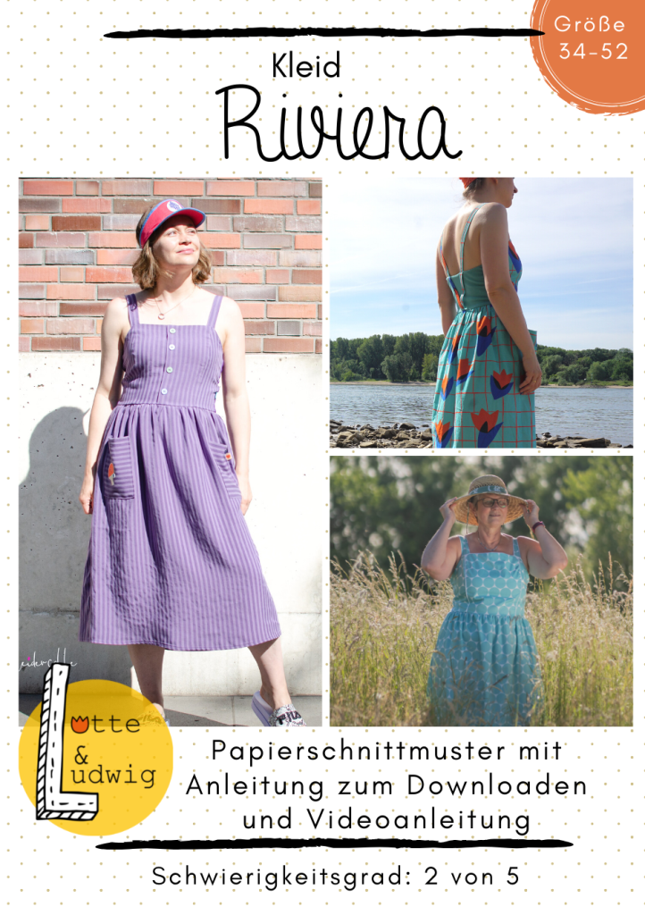 Papierschnittmuster Sommerkleid Riviera Gr. 34-52