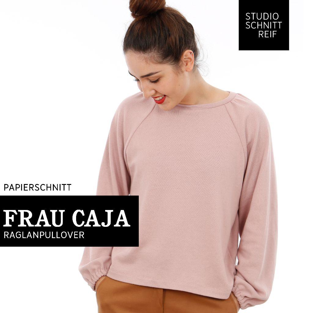 Papierschnittmuster Raglanpulli Frau Caja XS-XXL