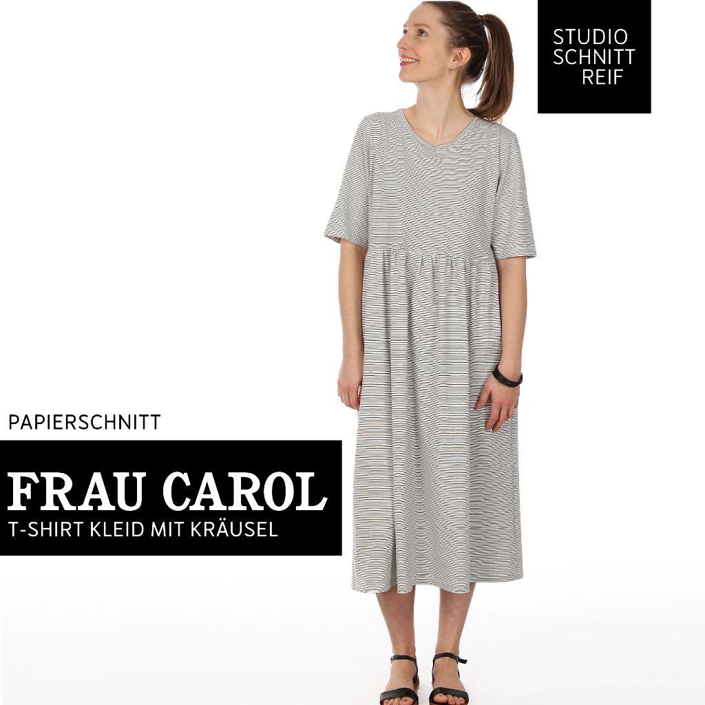 Papierschnittmuster luftiges Kleid Frau Carol XS-XXL
