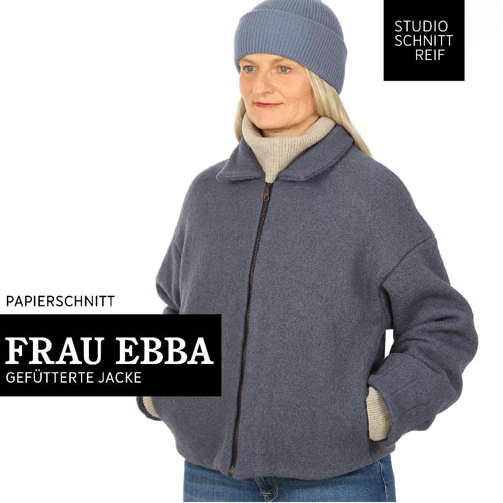 Papierschnittmuster gefütterte Jacken Frau Ebba XS-XXL