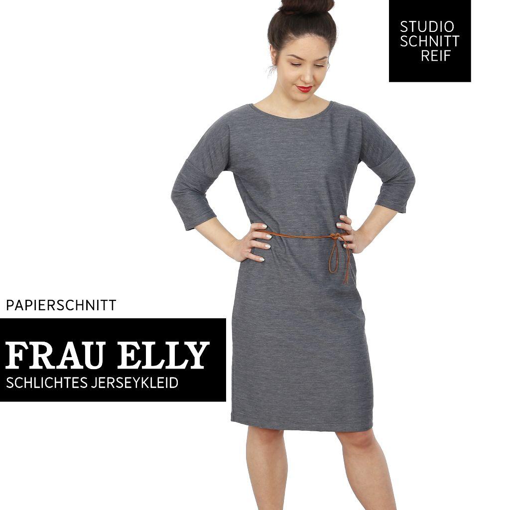 Papierschnittmuster Shirtkleid Frau Elly XS-XXL