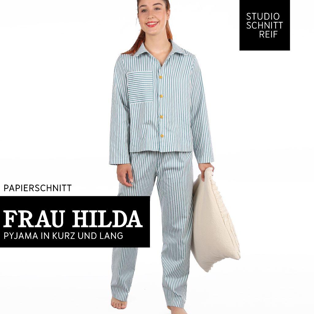 Papierschnittmuster Pyjama Frau Hilda XS-XXL