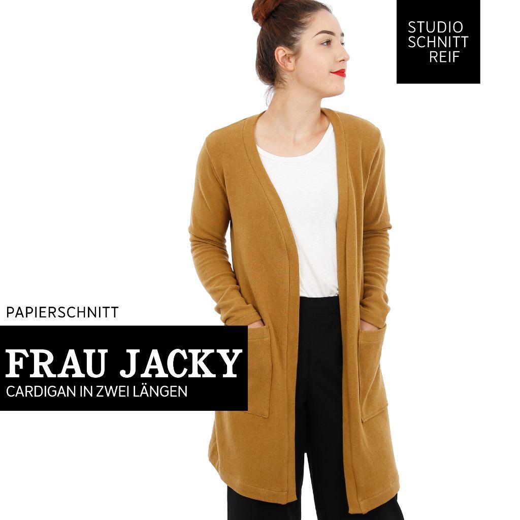 Papierschnittmuster Cardigan Frau Jacky XS-XXL