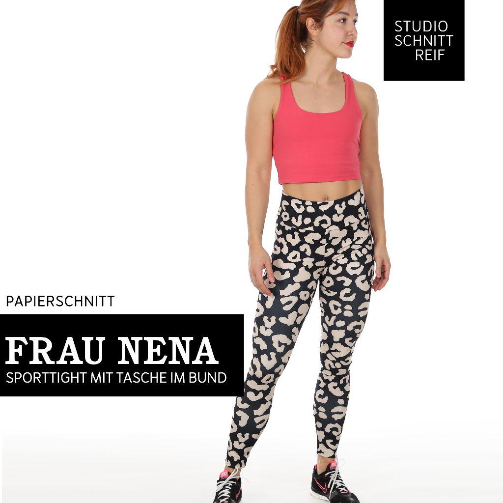 Papierschnittmuster Sportleggings Frau Nena XS-XXL