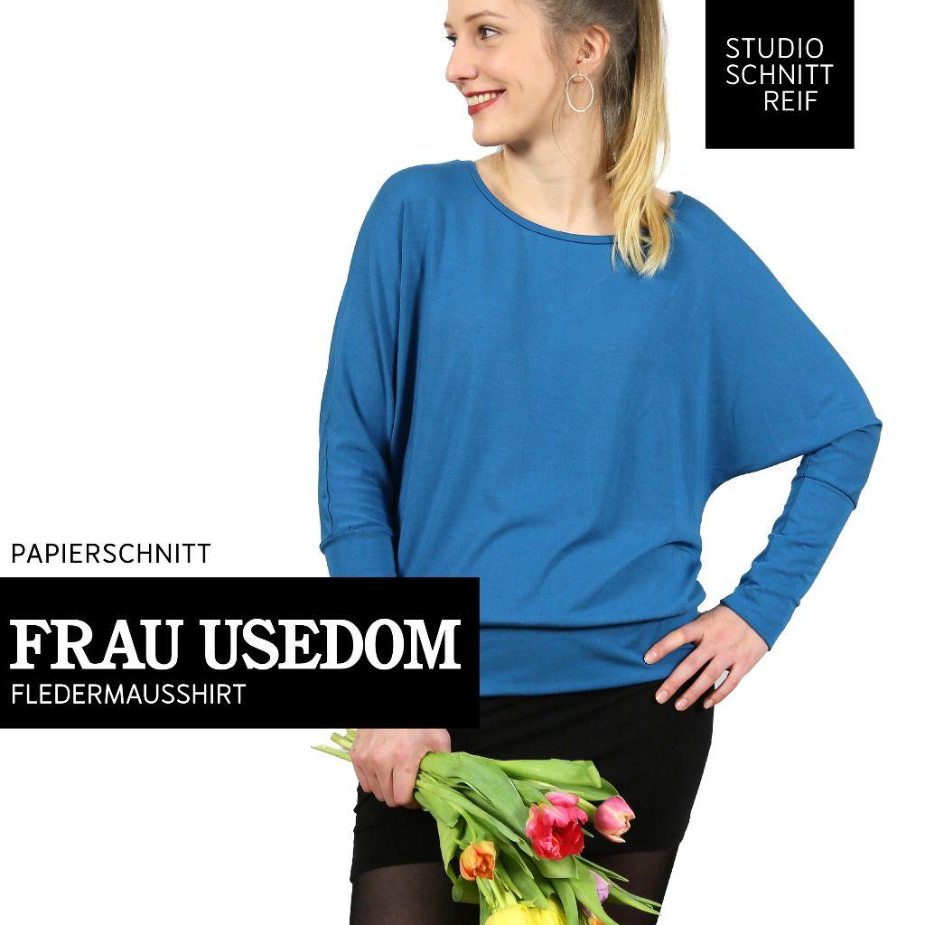 Papierschnittmuster Shirt Frau Usedom XS-XL