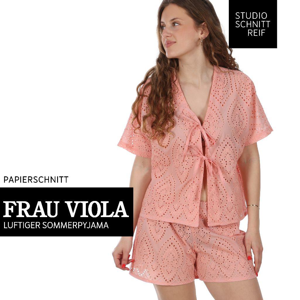 Papierschnittmuster Sommerpyjama Frau Viola XS-XXL