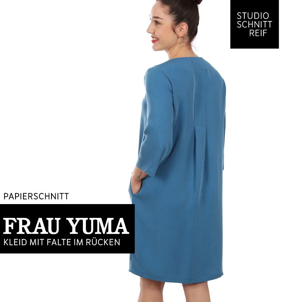 Papierschnittmuster Kleid mit Taschen Frau Yuma XS-XL