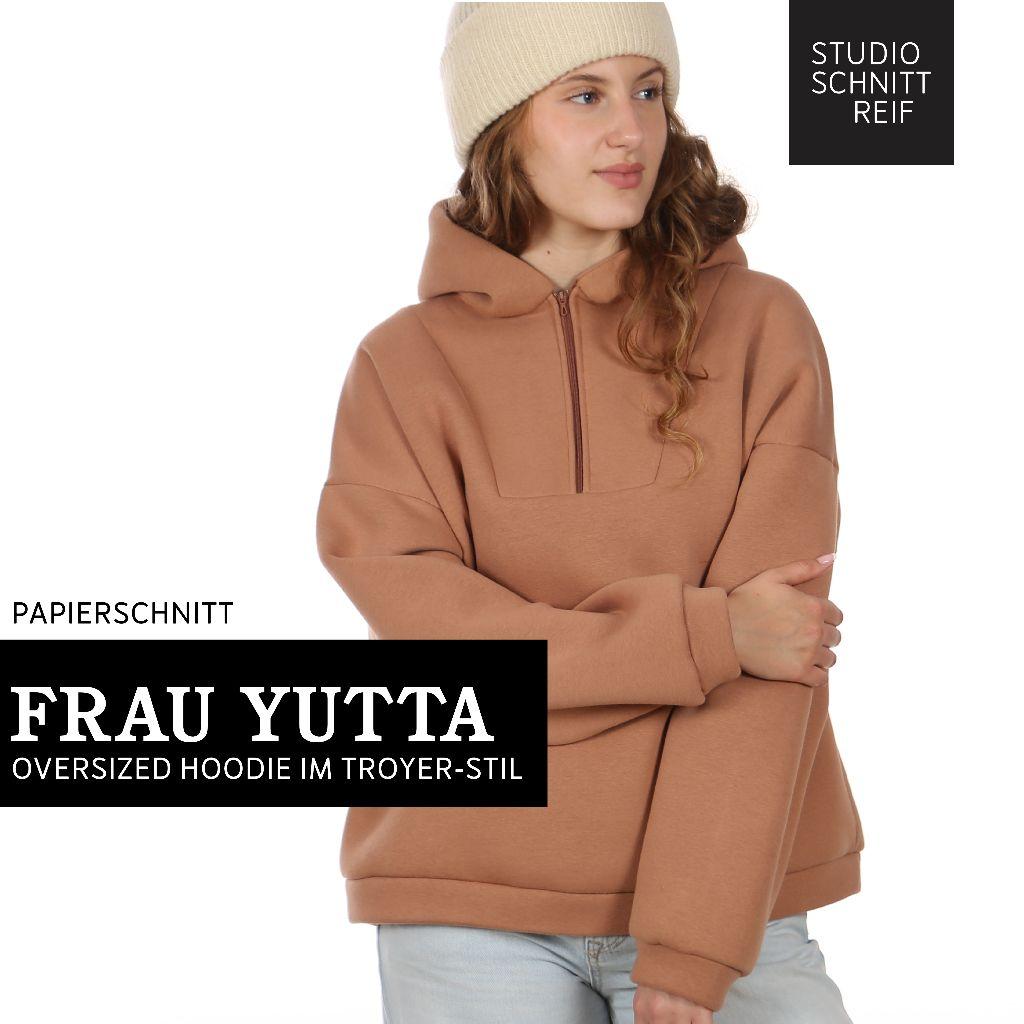 Papierschnittmuster Hoodie mit RV Frau Yutta XS-XXL