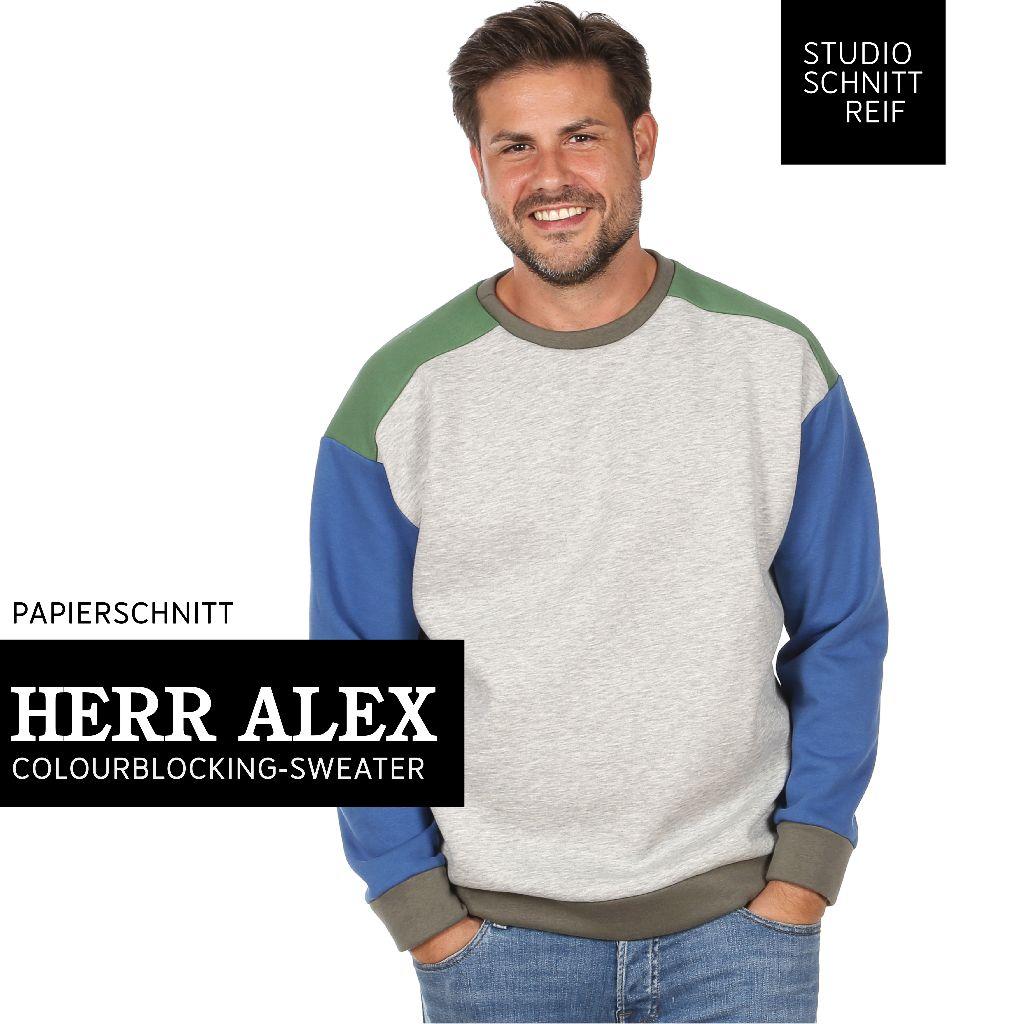Papierschnittmuster Männer Mix Sweater Herr Deniz XS-XXL