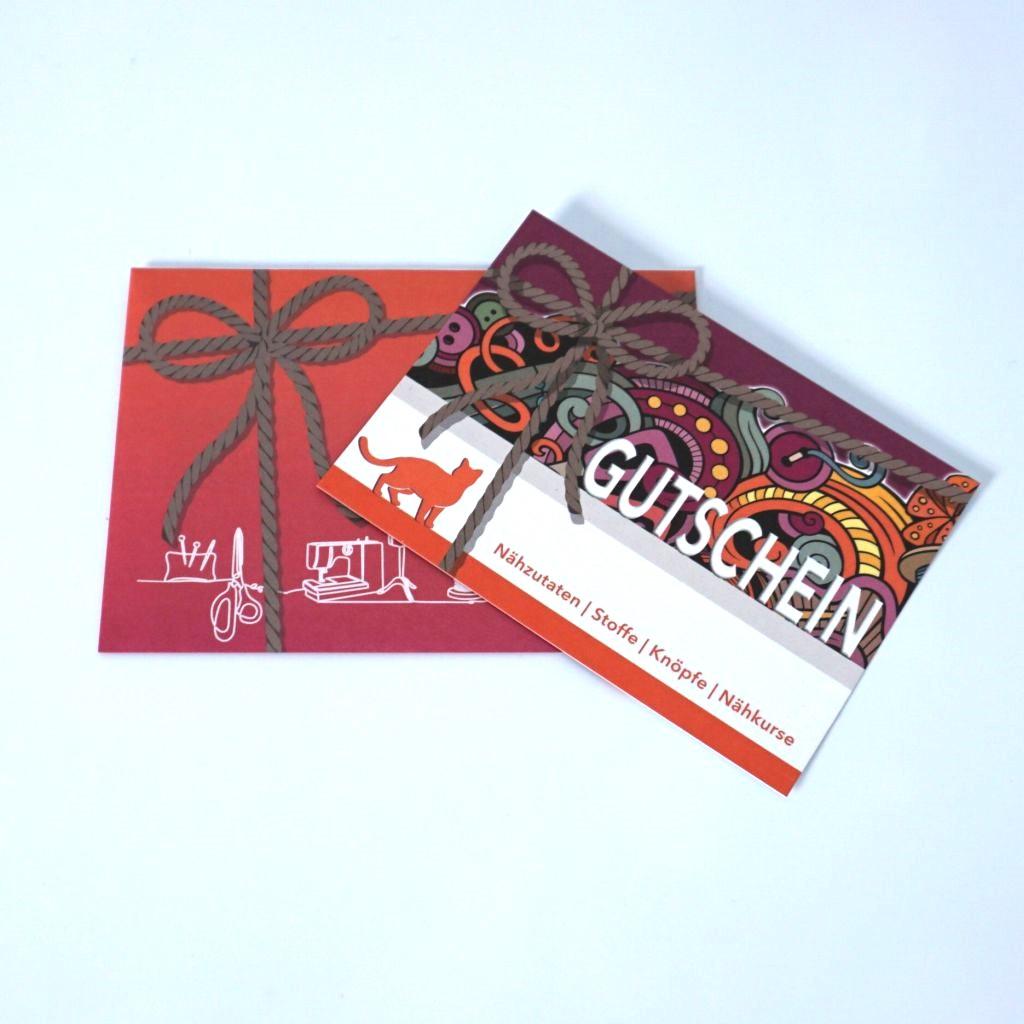 20,00€ Geschenkgutschein Ladengeschäft KurzwarenKatze