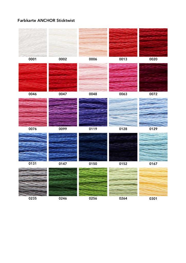 Handstickgarn Sticktwist Anchor Baumwolle 6-fädig