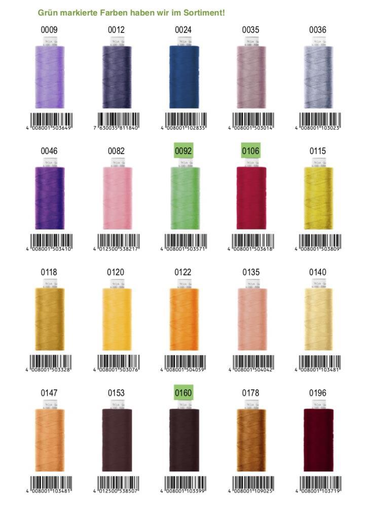 Nähfaden Allesnäher Troja No.100 500m Pappspule