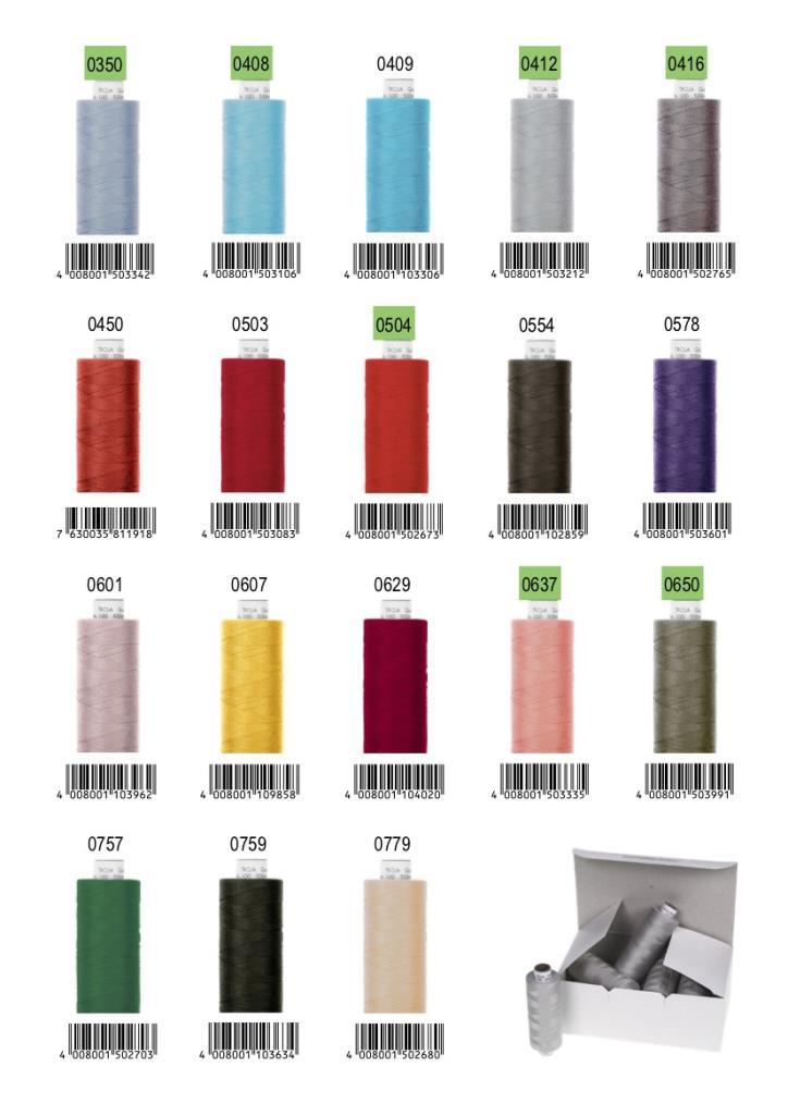 Nähfaden Allesnäher Troja No.100 500m Pappspule