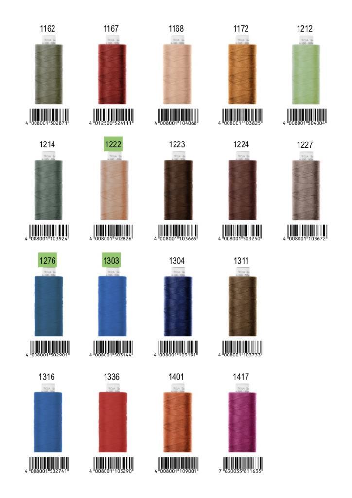 Nähfaden Allesnäher Troja No.100 500m Pappspule